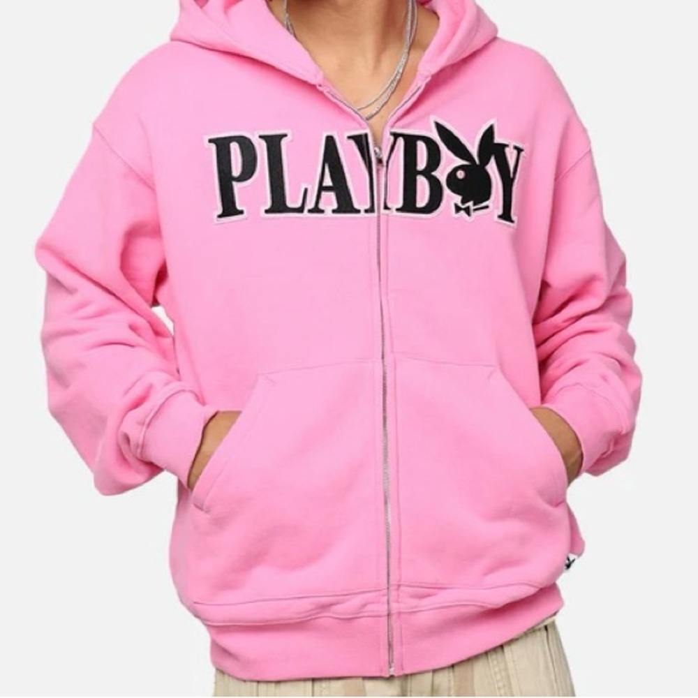 Playboy Bunny Culture Kings Pink Zip up Hoodie XS Brand new - Picture 3 of 3